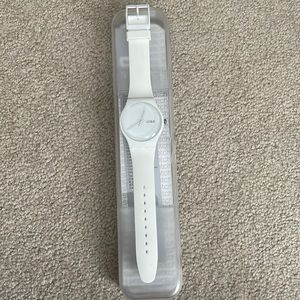 White Swatch Rebel watch